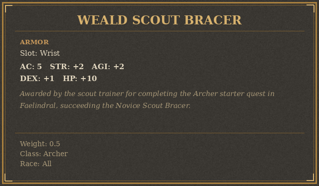 Weald Scout Bracer