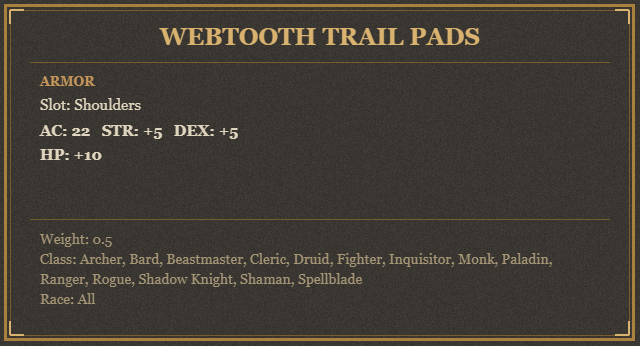 Webtooth Trail Pads