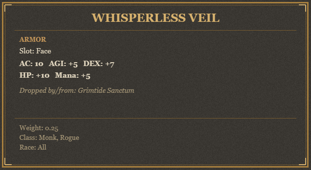 Whisperless Veil