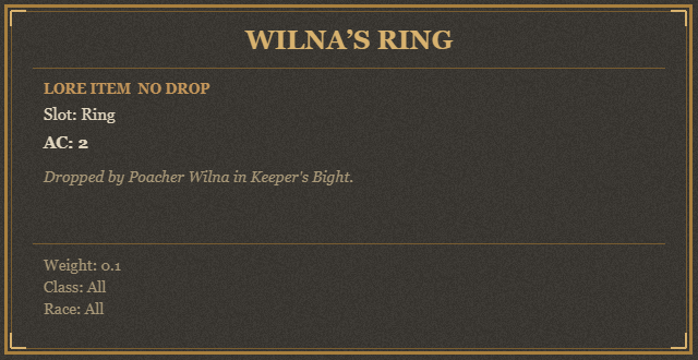 Wilna’s Ring