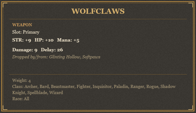 Wolfclaws