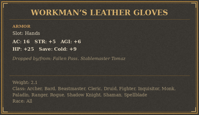 Workman’s Leather Gloves