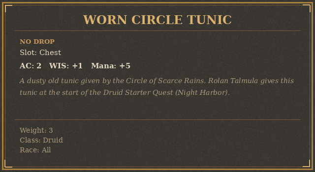 Worn Circle Tunic