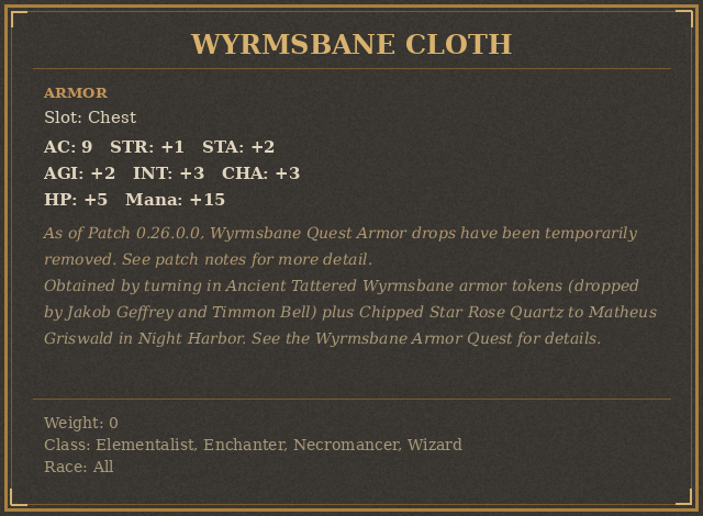 Wyrmsbane Cloth