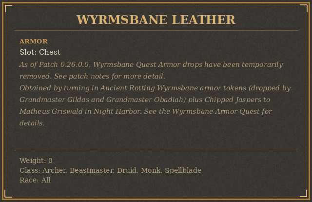Wyrmsbane Leather
