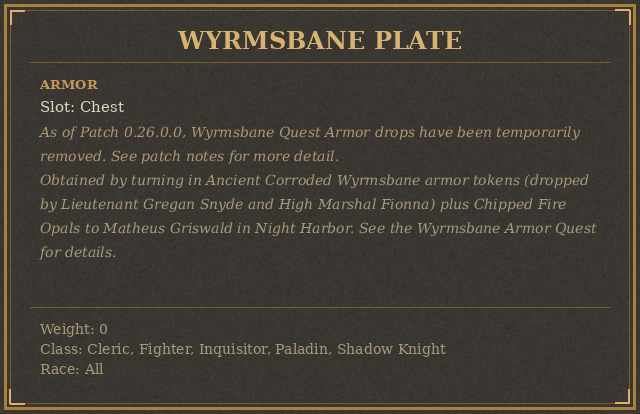 Wyrmsbane Plate