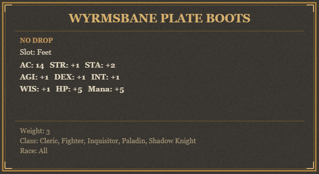 Wyrmsbane Plate Boots