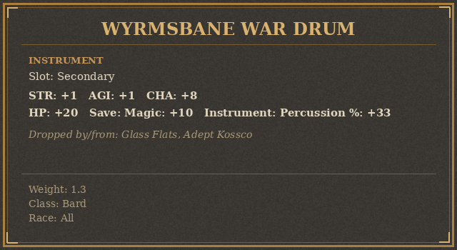 Wyrmsbane War Drum