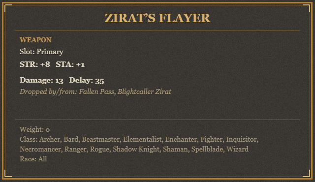 Zirat’s Flayer