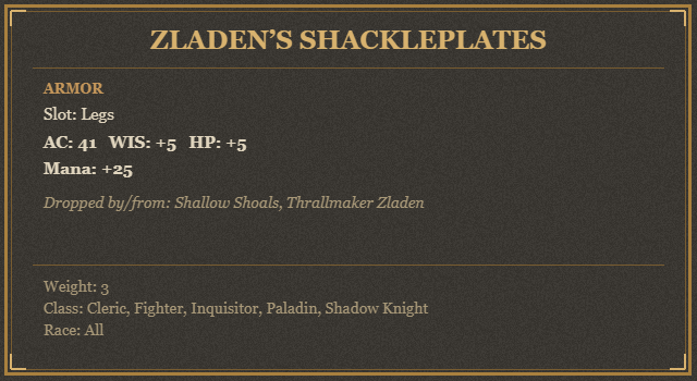 Zladen’s Shackleplates