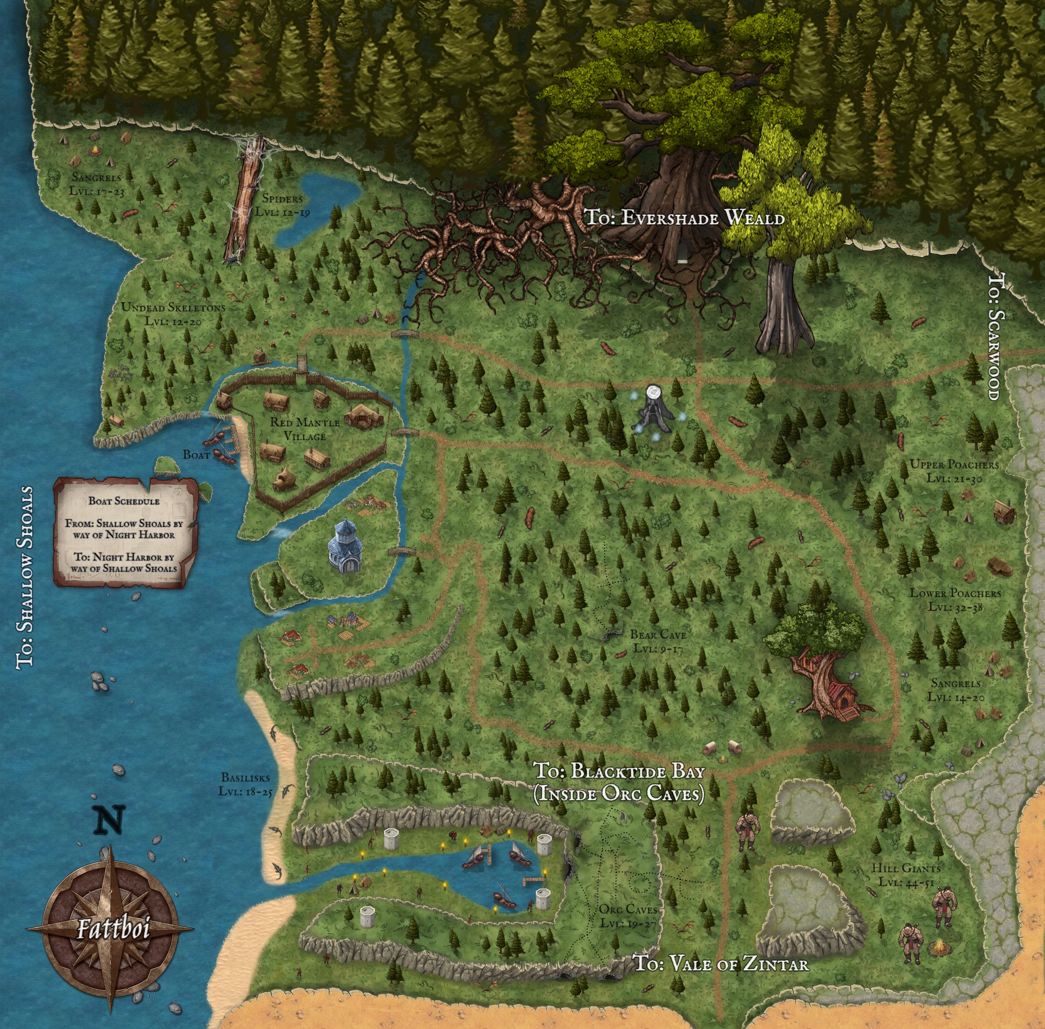 Keeper's Bight Zone Map