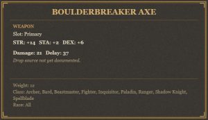 Boulderbreaker Axe