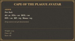 Cape of the Plague Avatar