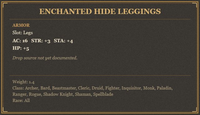 Enchanted Hide Leggings