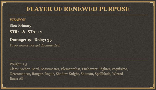 Flayer of Renewed Purpose