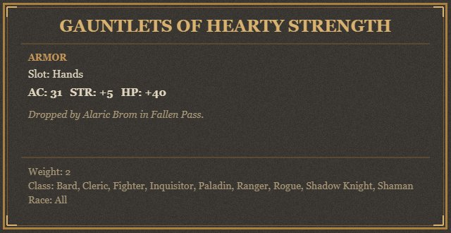 Gauntlets of Hearty Strength