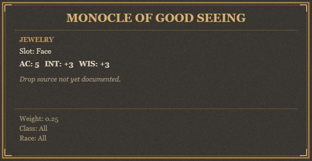 Monocle of Good Seeing