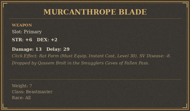 Murcanthrope Blade