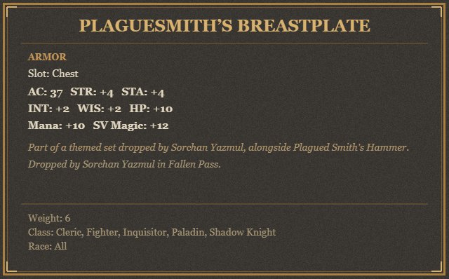 Plaguesmith’s Breastplate