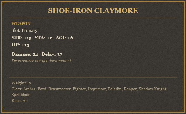 Shoe-Iron Claymore
