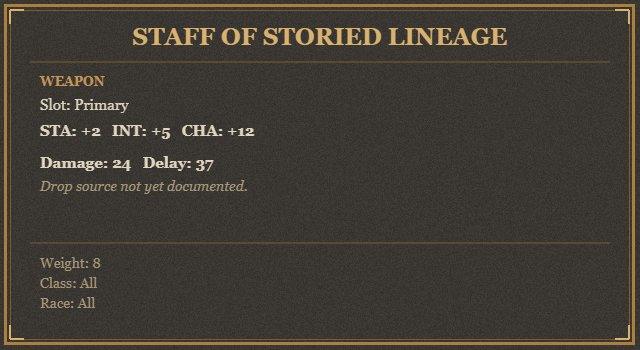 Staff of Storied Lineage