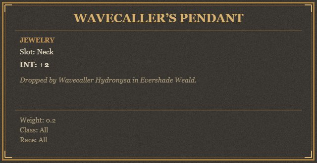 Wavecaller’s Pendant