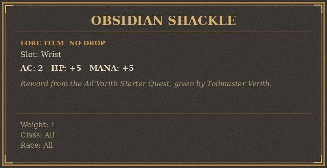 Obsidian Shackle