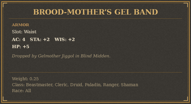 Brood-mother’s Gel Band
