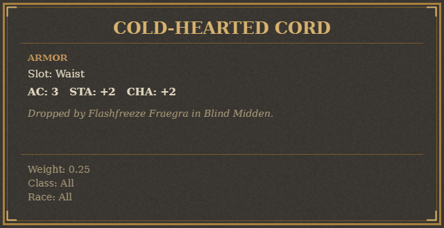 Cold-Hearted Cord