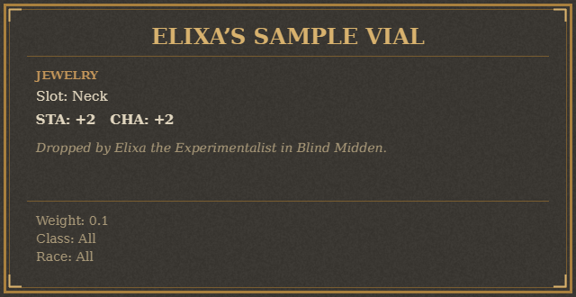 Elixa’s Sample Vial