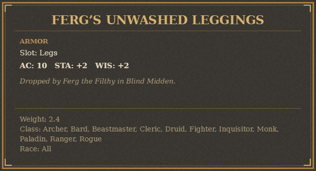 Ferg’s Unwashed Leggings