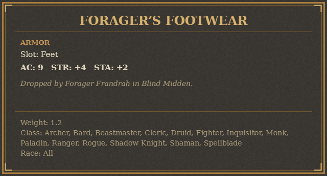 Forager’s Footwear