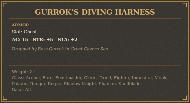 Gurrok’s Diving Harness