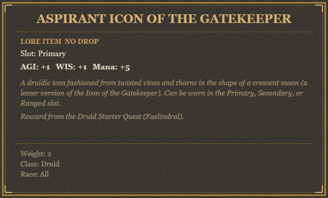 Aspirant Icon of the Gatekeeper