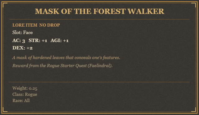 Mask of the Forest Walker
