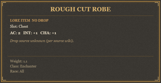 Rough Cut Robe