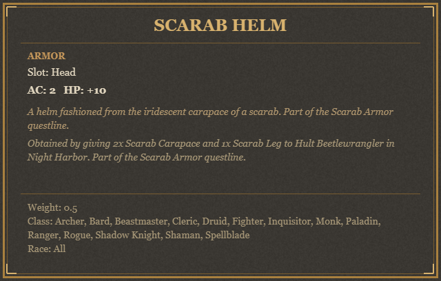 Scarab Helm