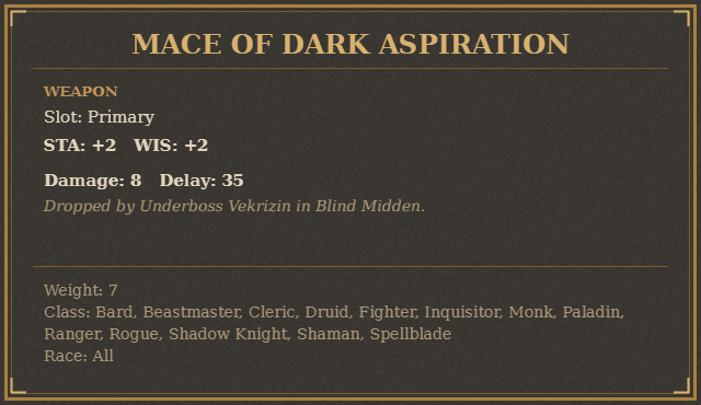 Mace of Dark Aspiration