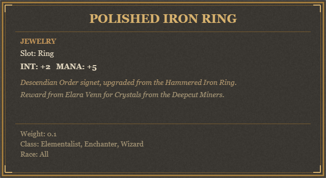 Polished Iron Ring