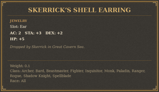 Skerrick’s Shell Earring