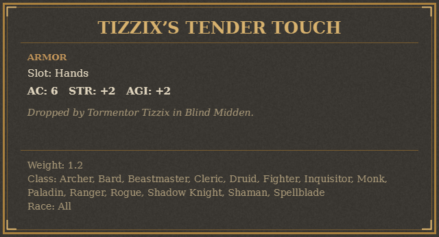 Tizzix’s Tender Touch