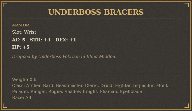 Underboss Bracers